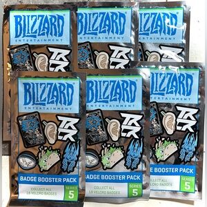 Blizzard Entertainment Series 5 badge booster pack 6-pack NEW